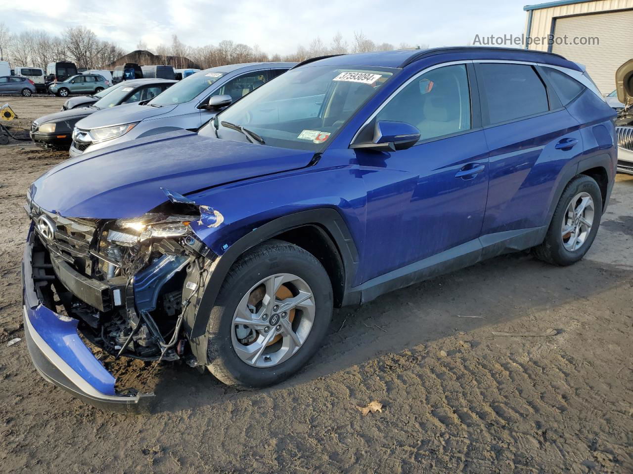 2022 Hyundai Tucson Sel Blue vin: 5NMJB3AEXNH002565