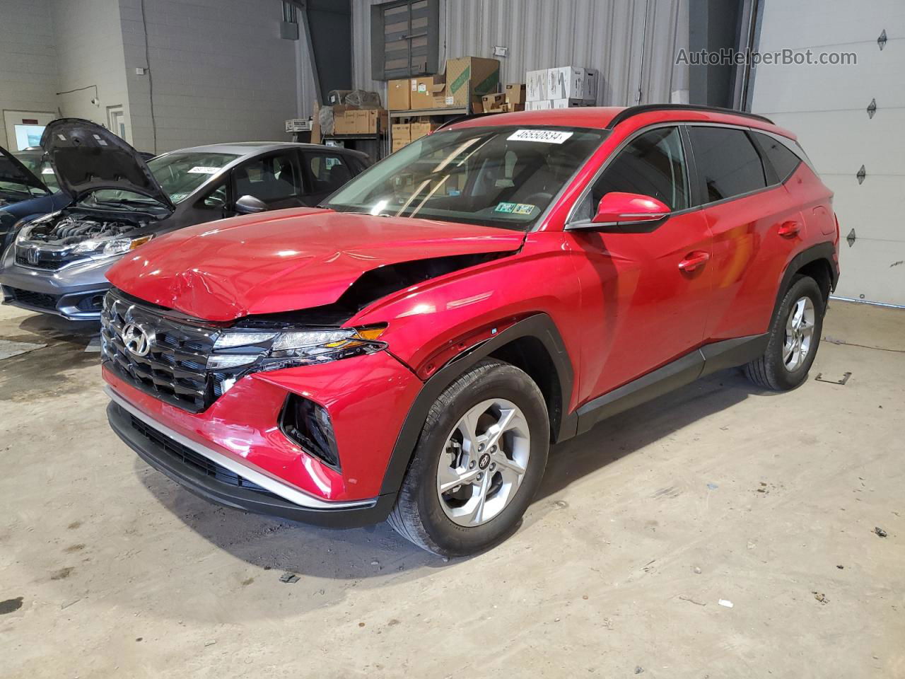 2022 Hyundai Tucson Sel Red vin: 5NMJBCAE0NH087092