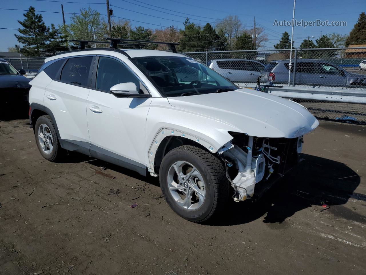 2022 Hyundai Tucson Sel White vin: 5NMJBCAE0NH131933