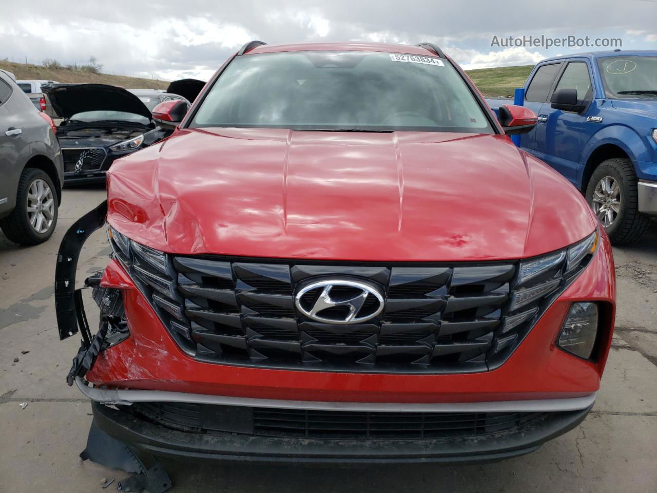 2022 Hyundai Tucson Sel Red vin: 5NMJBCAE0NH151793