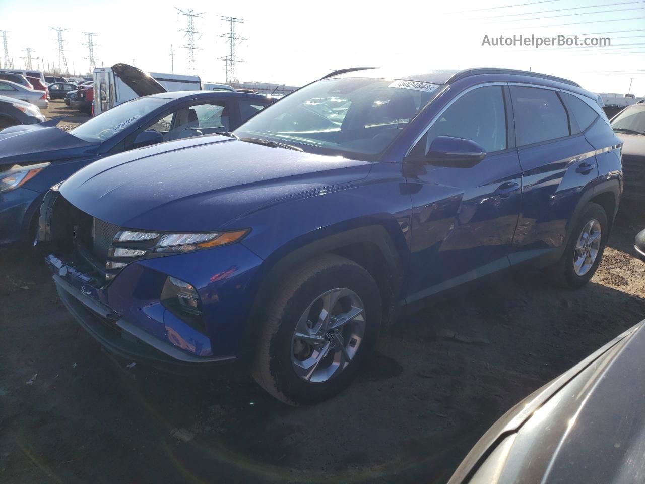 2022 Hyundai Tucson Sel Blue vin: 5NMJBCAE1NH139250