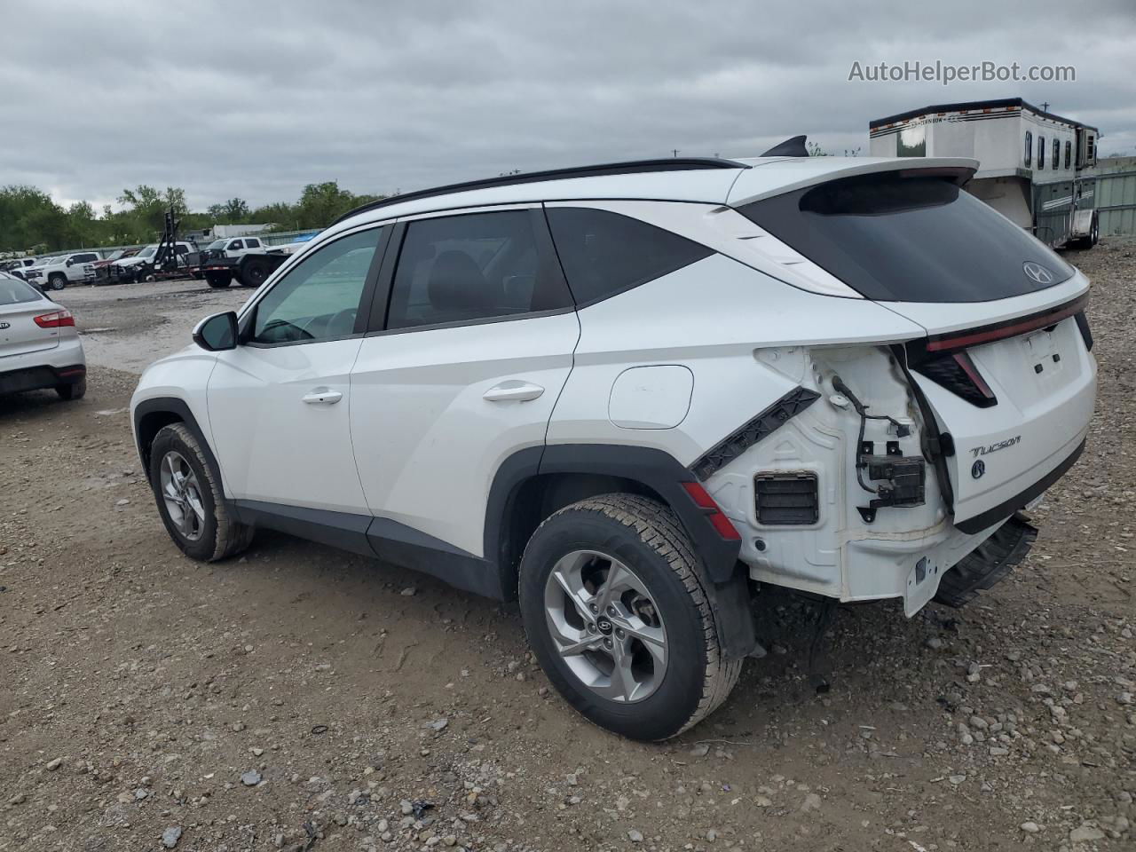 2022 Hyundai Tucson Sel White vin: 5NMJBCAE3NH011916