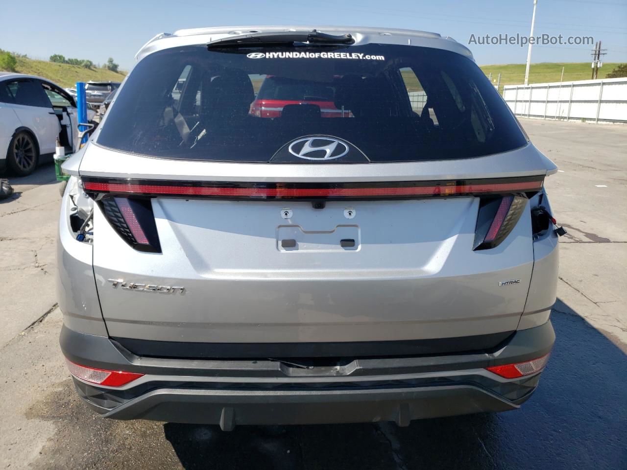 2022 Hyundai Tucson Sel Silver vin: 5NMJBCAE3NH131473