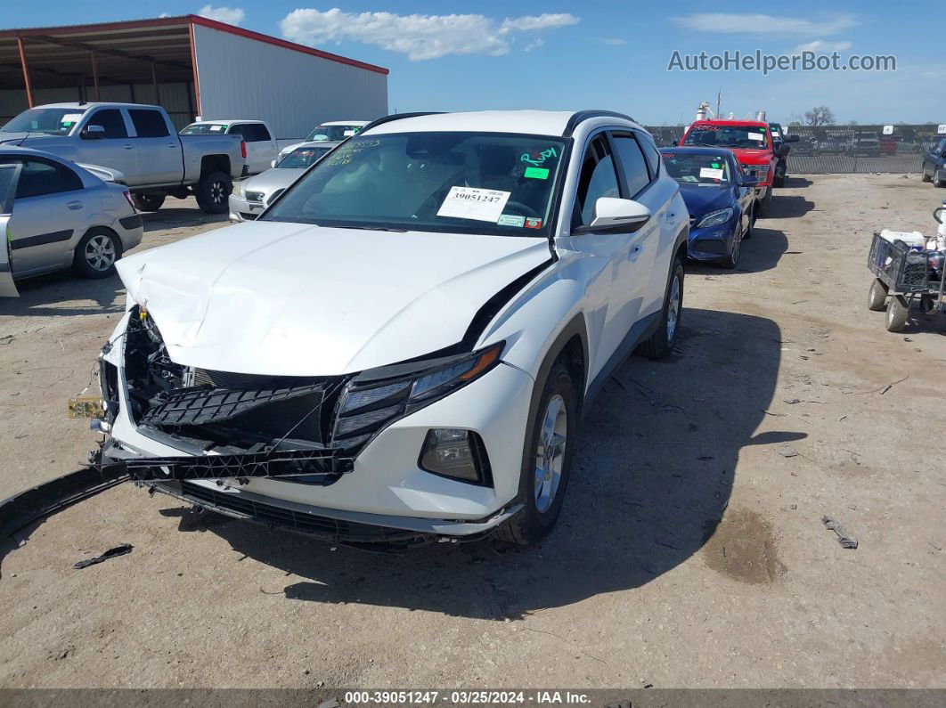 2022 Hyundai Tucson Sel White vin: 5NMJBCAE4NH115444