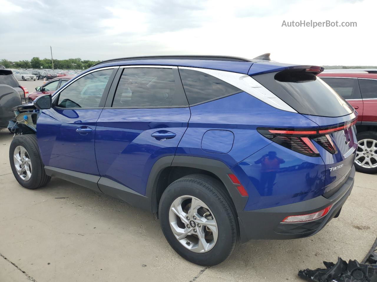 2022 Hyundai Tucson Sel Синий vin: 5NMJBCAE5NH131278