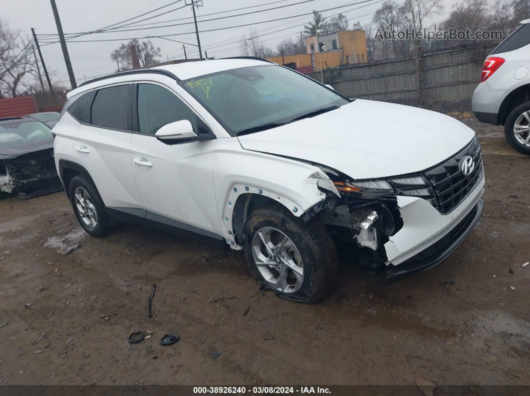 2022 Hyundai Tucson Sel White vin: 5NMJBCAE6NH041458