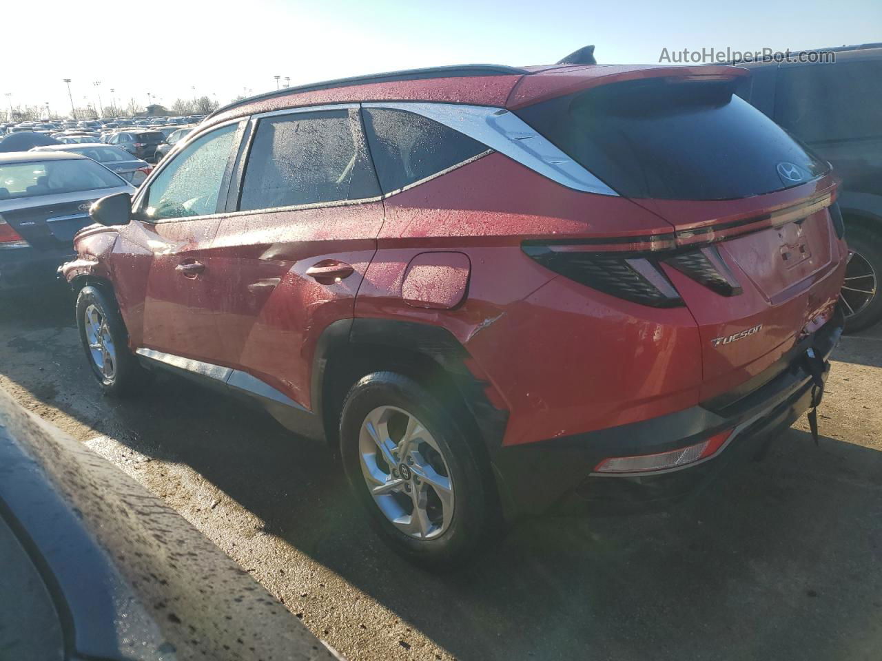 2022 Hyundai Tucson Sel Red vin: 5NMJBCAE6NH137428