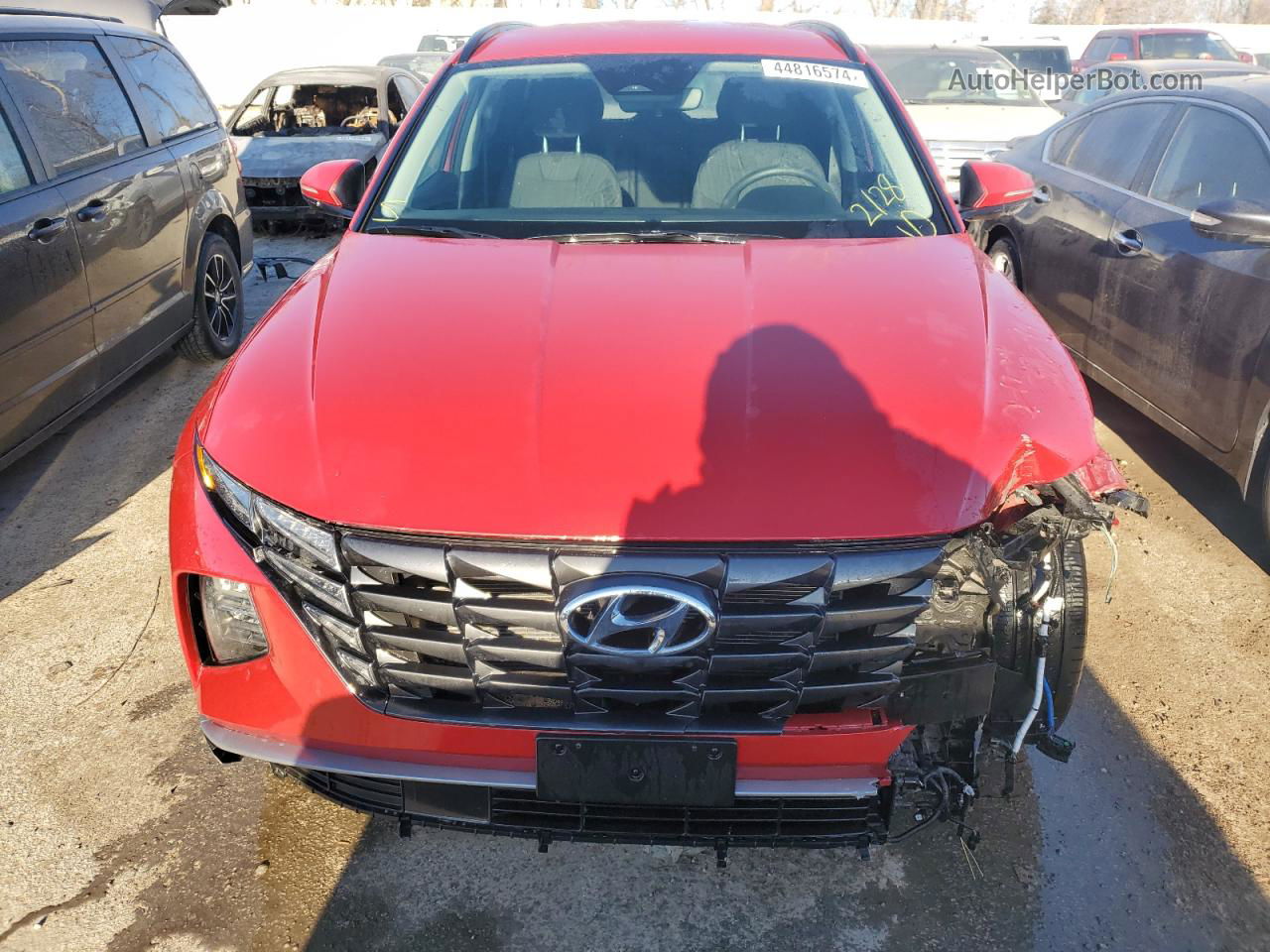 2022 Hyundai Tucson Sel Red vin: 5NMJBCAE6NH137428