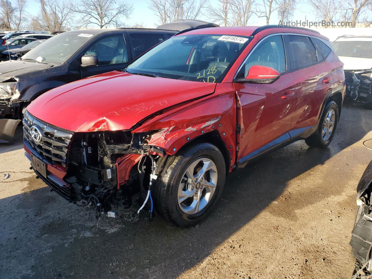 2022 Hyundai Tucson Sel Red vin: 5NMJBCAE6NH137428