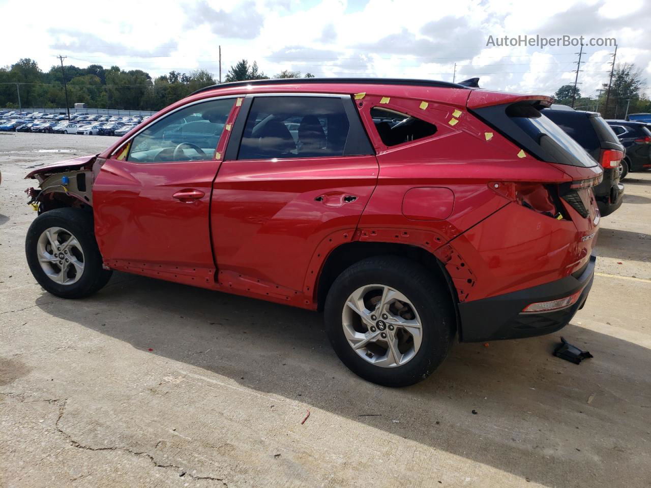 2022 Hyundai Tucson Sel Red vin: 5NMJBCAE8NH031479