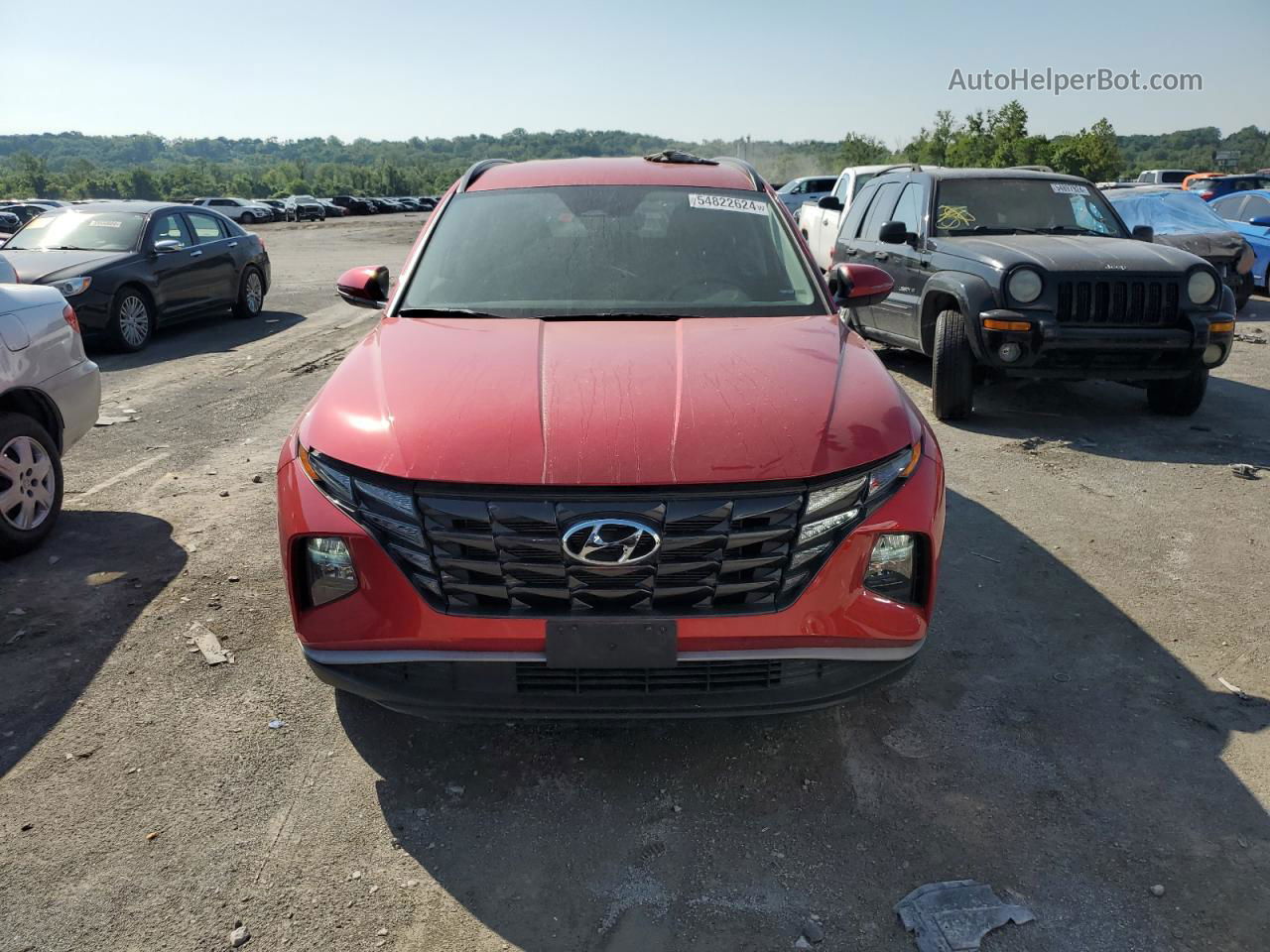 2022 Hyundai Tucson Sel Red vin: 5NMJBCAE9NH036660