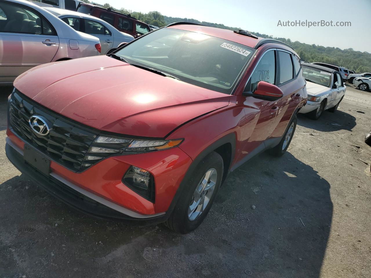 2022 Hyundai Tucson Sel Red vin: 5NMJBCAE9NH036660