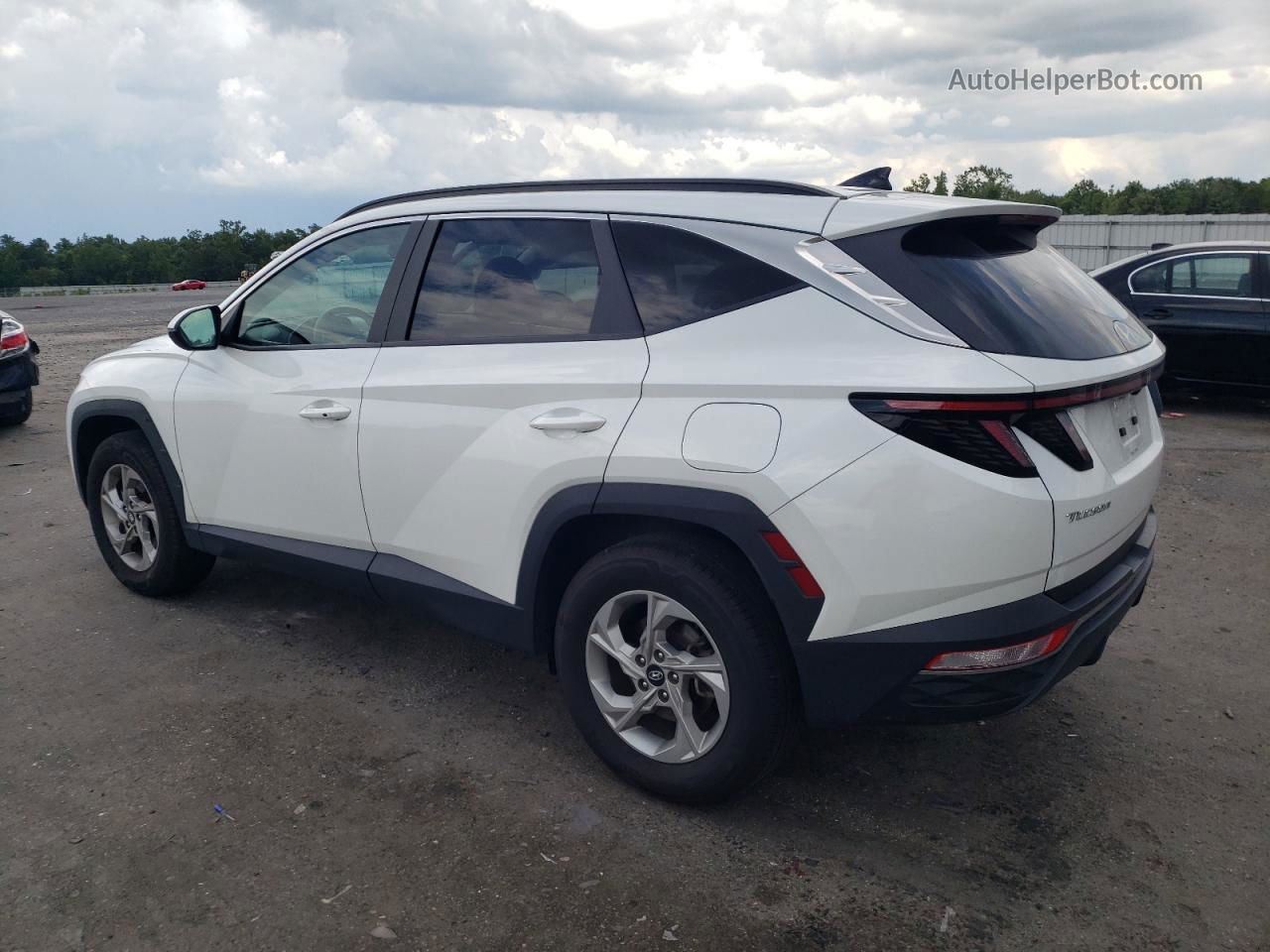 2022 Hyundai Tucson Sel White vin: 5NMJBCAEXNH070381