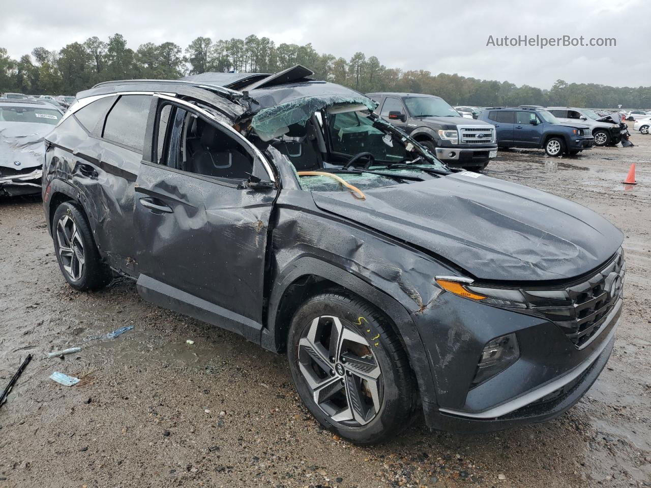 2022 Hyundai Tucson Sel Gray vin: 5NMJC3AE3NH011671