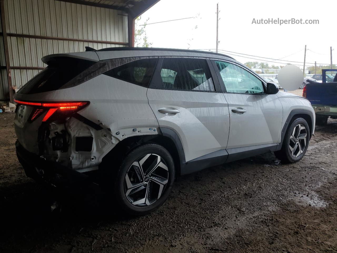 2022 Hyundai Tucson Sel White vin: 5NMJC3AE4NH021979