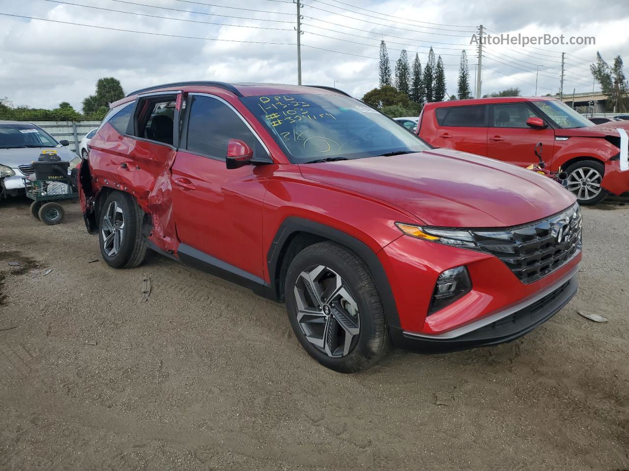 2022 Hyundai Tucson Sel Red vin: 5NMJC3AE5NH018539