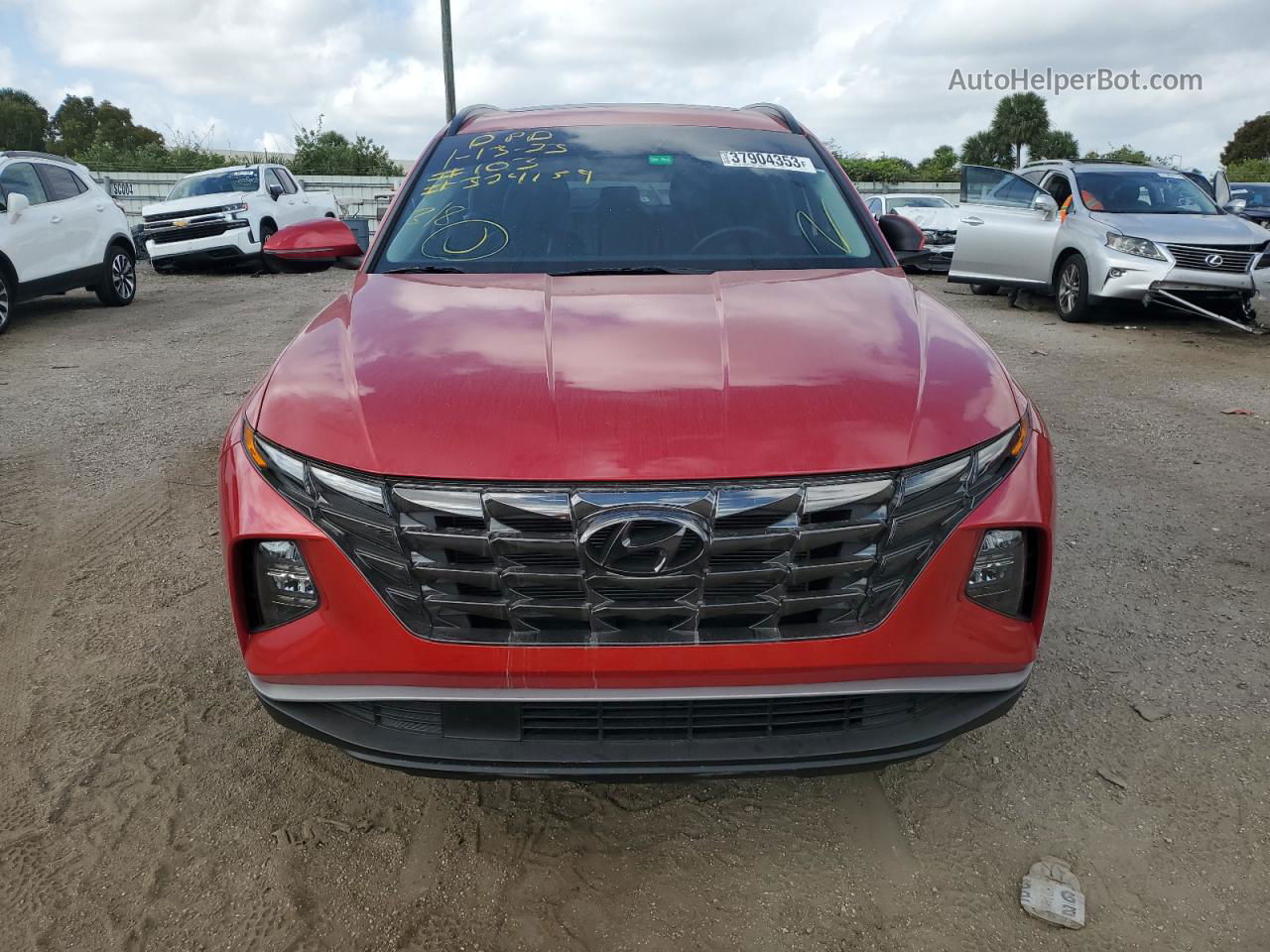 2022 Hyundai Tucson Sel Red vin: 5NMJC3AE5NH018539