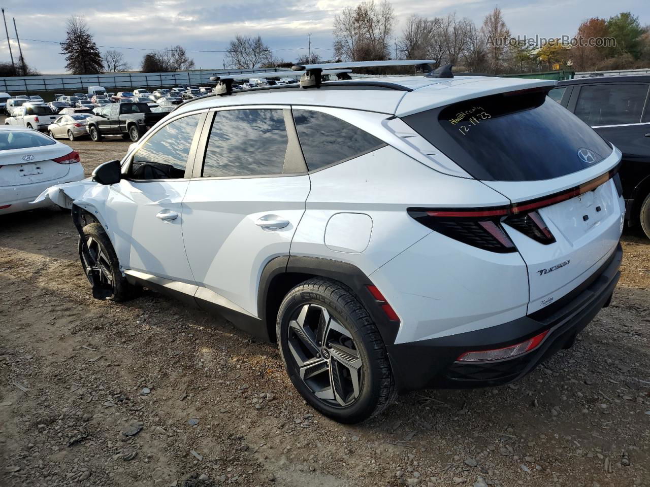 2022 Hyundai Tucson Sel White vin: 5NMJCCAE0NH055062