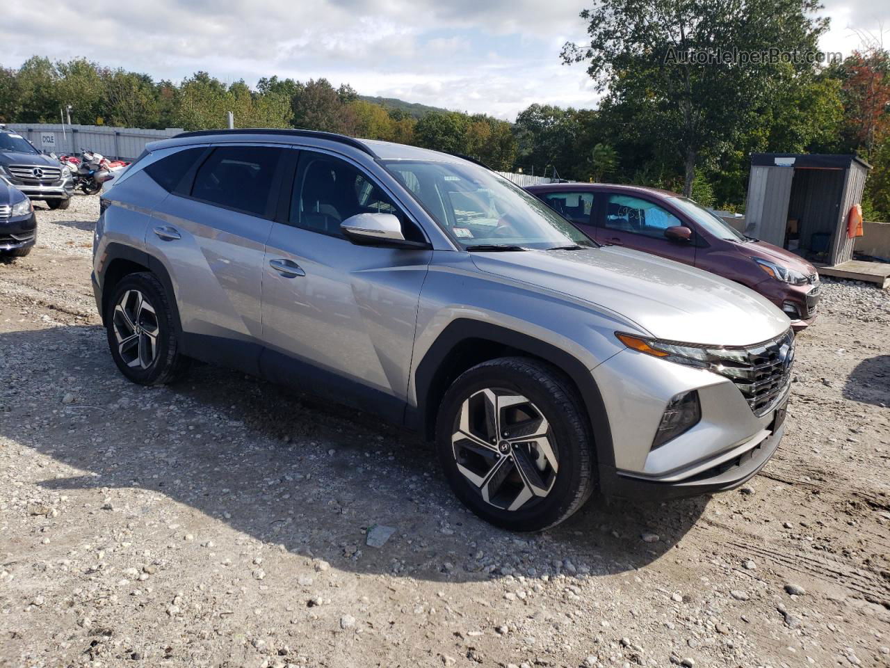 2022 Hyundai Tucson Sel Gray vin: 5NMJCCAE0NH100033