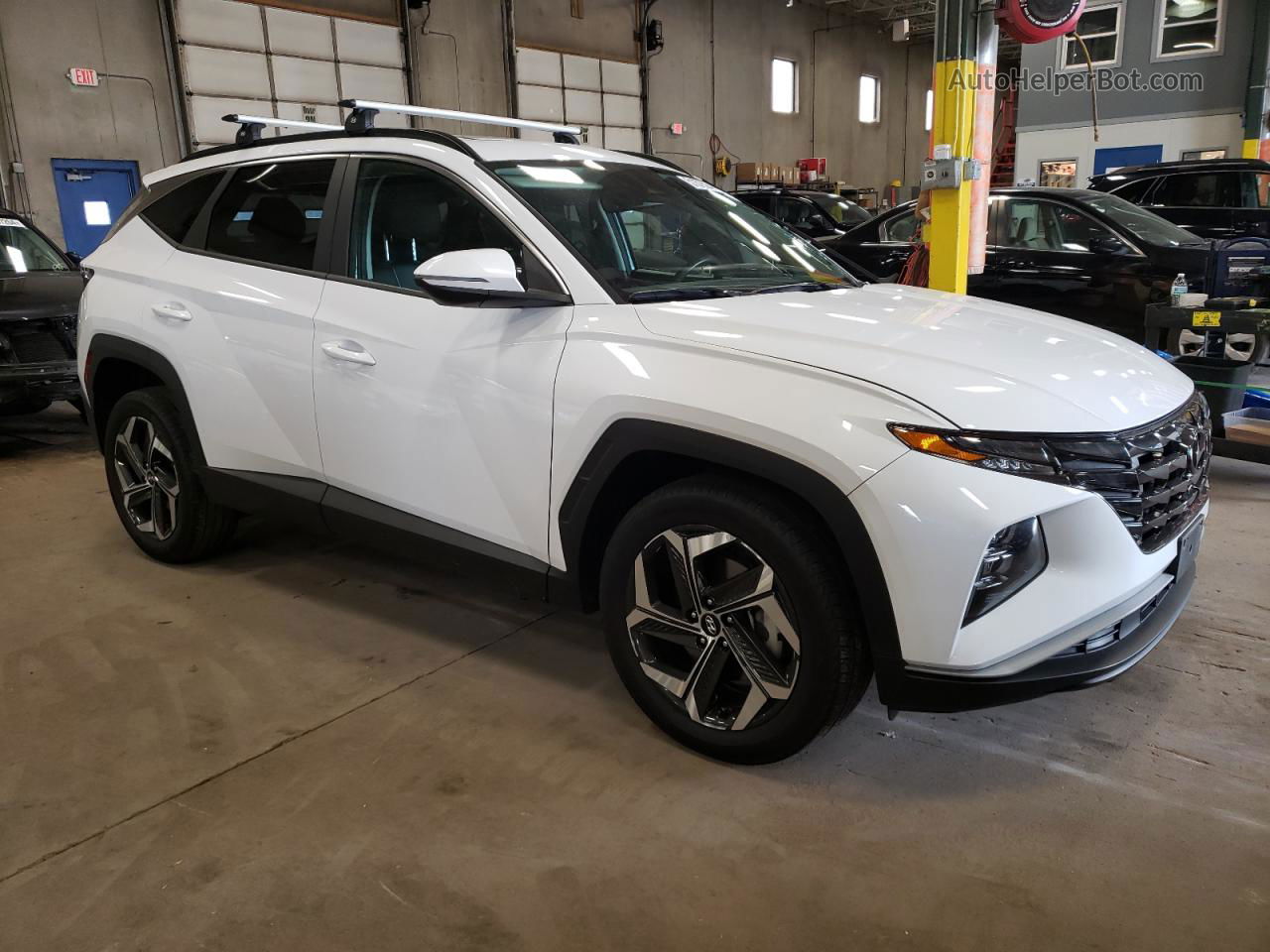 2022 Hyundai Tucson Sel White vin: 5NMJCCAE3NH055640