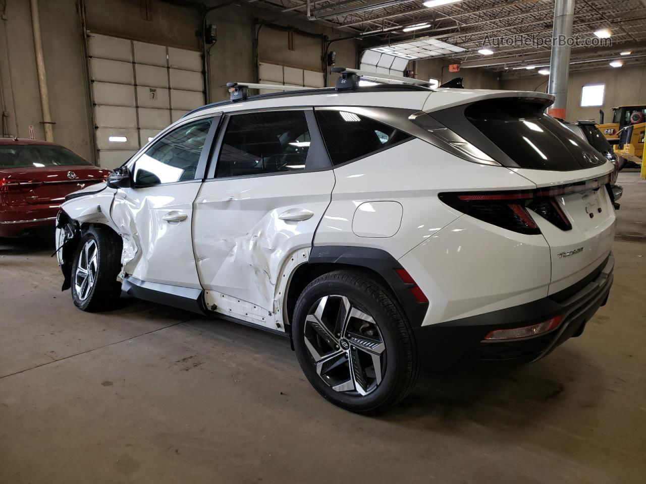 2022 Hyundai Tucson Sel White vin: 5NMJCCAE3NH055640