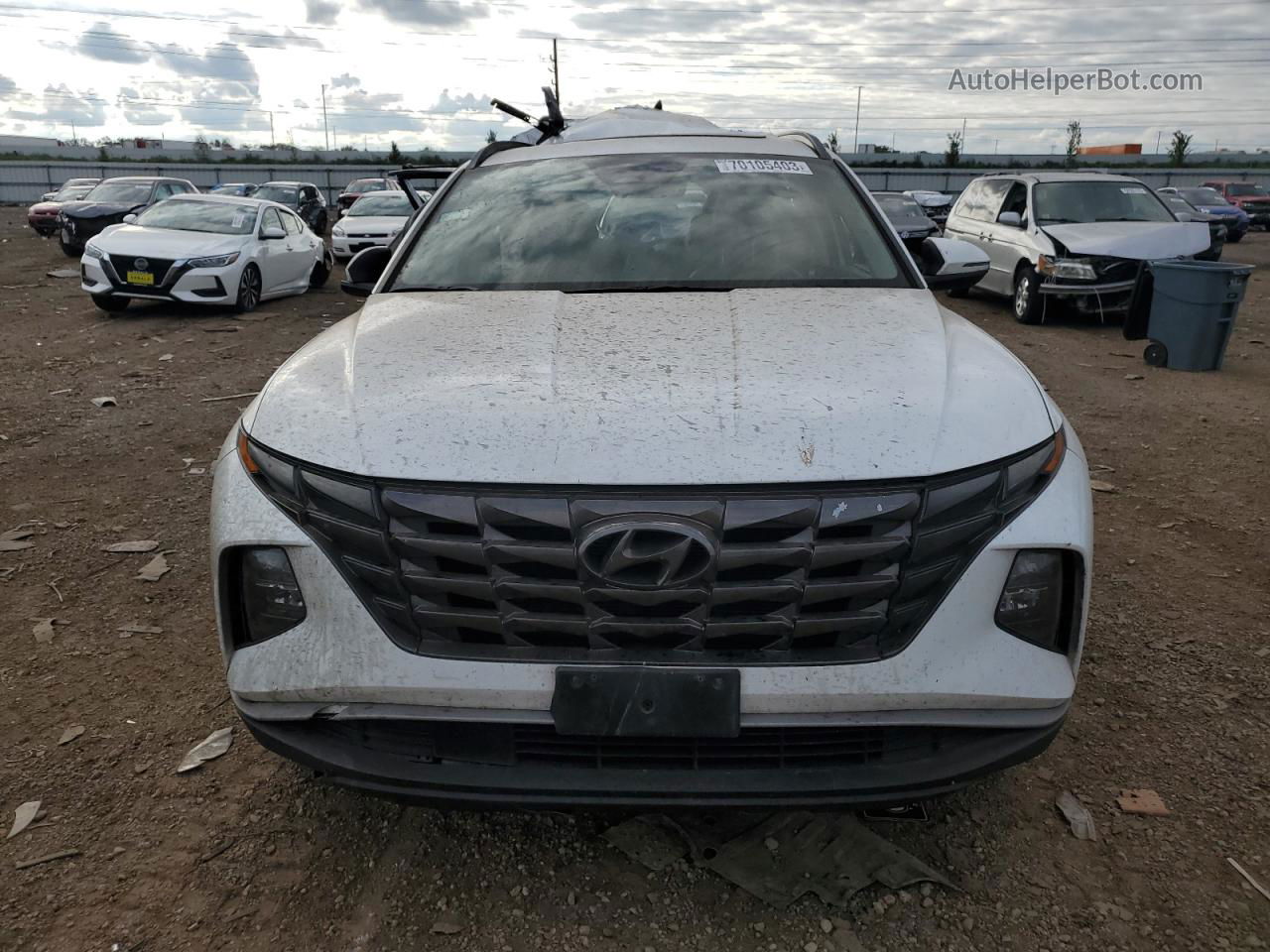 2022 Hyundai Tucson Sel White vin: 5NMJCCAE4NH064282