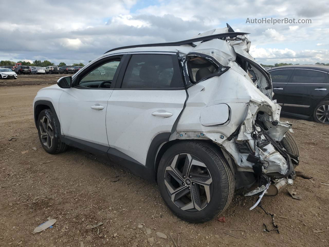 2022 Hyundai Tucson Sel White vin: 5NMJCCAE4NH064282