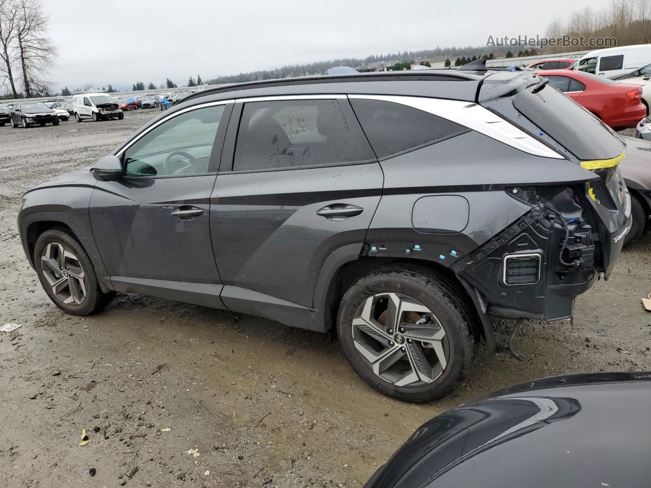 2022 Hyundai Tucson Sel Угольный vin: 5NMJCCAE4NH124805