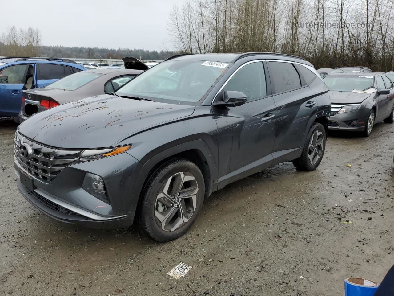 2022 Hyundai Tucson Sel Charcoal vin: 5NMJCCAE4NH124805