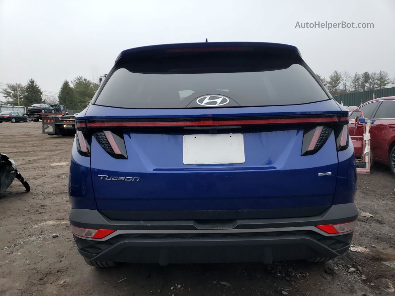 2022 Hyundai Tucson Sel Blue vin: 5NMJCCAE6NH139189