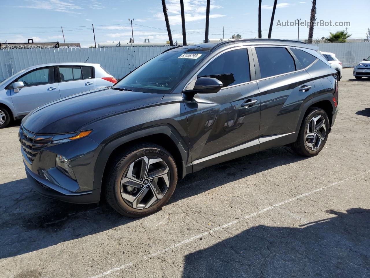 2022 Hyundai Tucson Sel Gray vin: 5NMJCCAE6NH157725