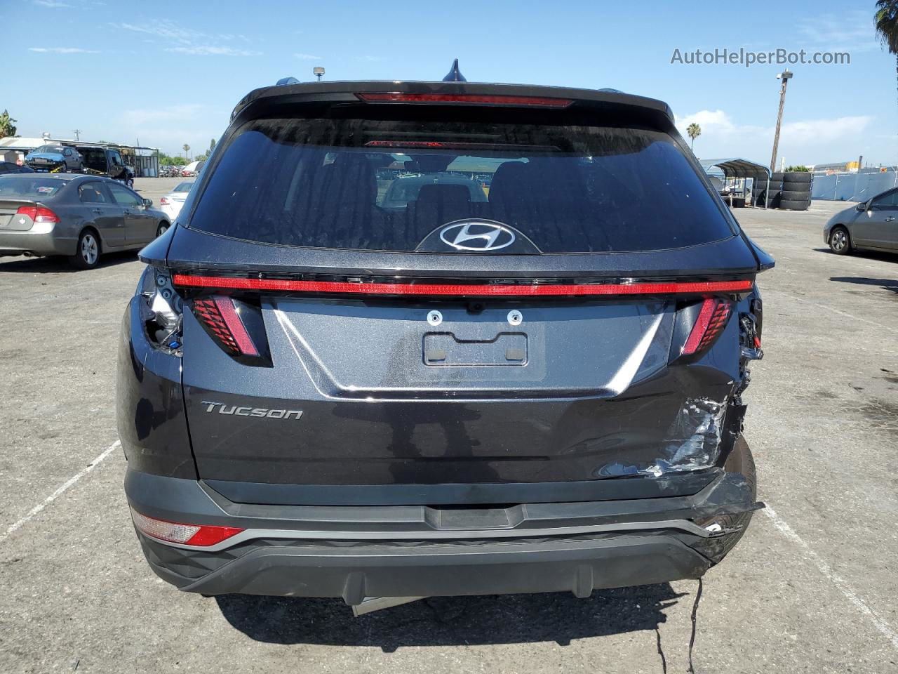 2022 Hyundai Tucson Sel Gray vin: 5NMJCCAE6NH157725