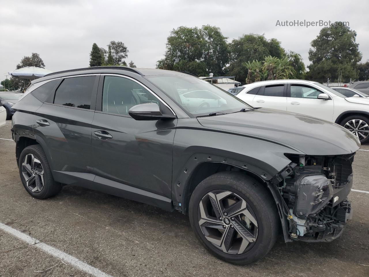 2022 Hyundai Tucson Sel Gray vin: 5NMJCCAE8NH048926