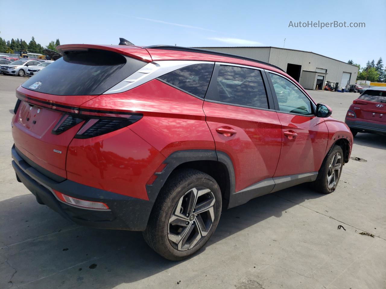 2022 Hyundai Tucson Sel Red vin: 5NMJCCAE9NH046702