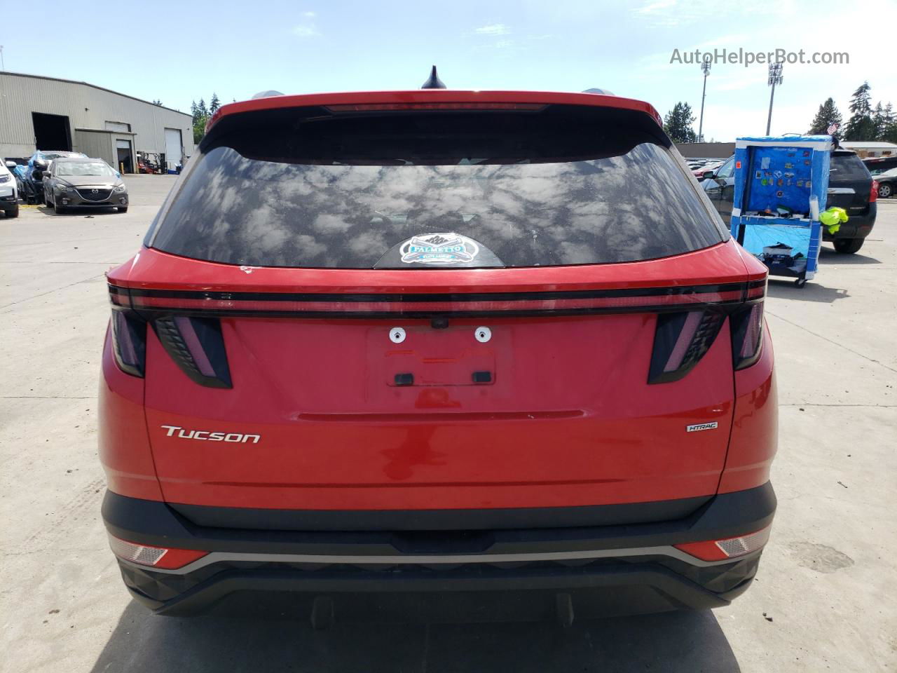 2022 Hyundai Tucson Sel Red vin: 5NMJCCAE9NH046702