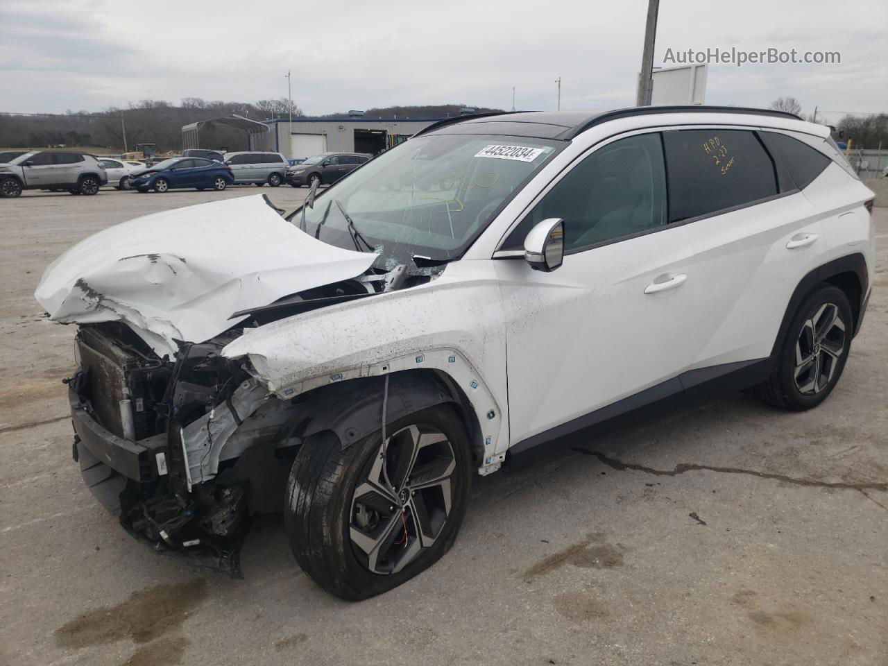 2022 Hyundai Tucson Limited White vin: 5NMJE3AE1NH004759