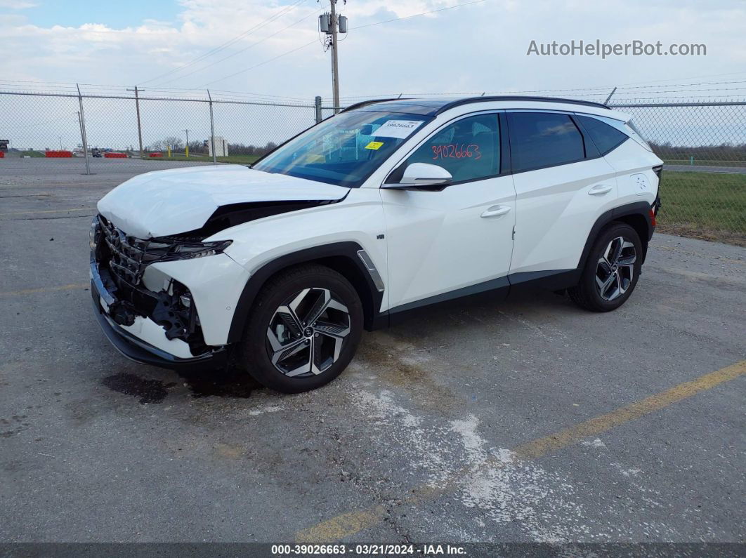 2022 Hyundai Tucson Limited White vin: 5NMJE3AE4NH049825