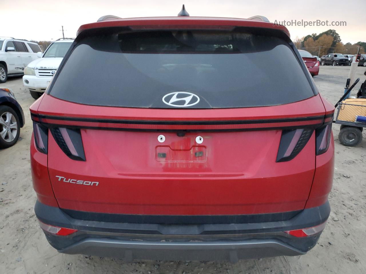 2022 Hyundai Tucson Limited Burgundy vin: 5NMJE3AE5NH095101