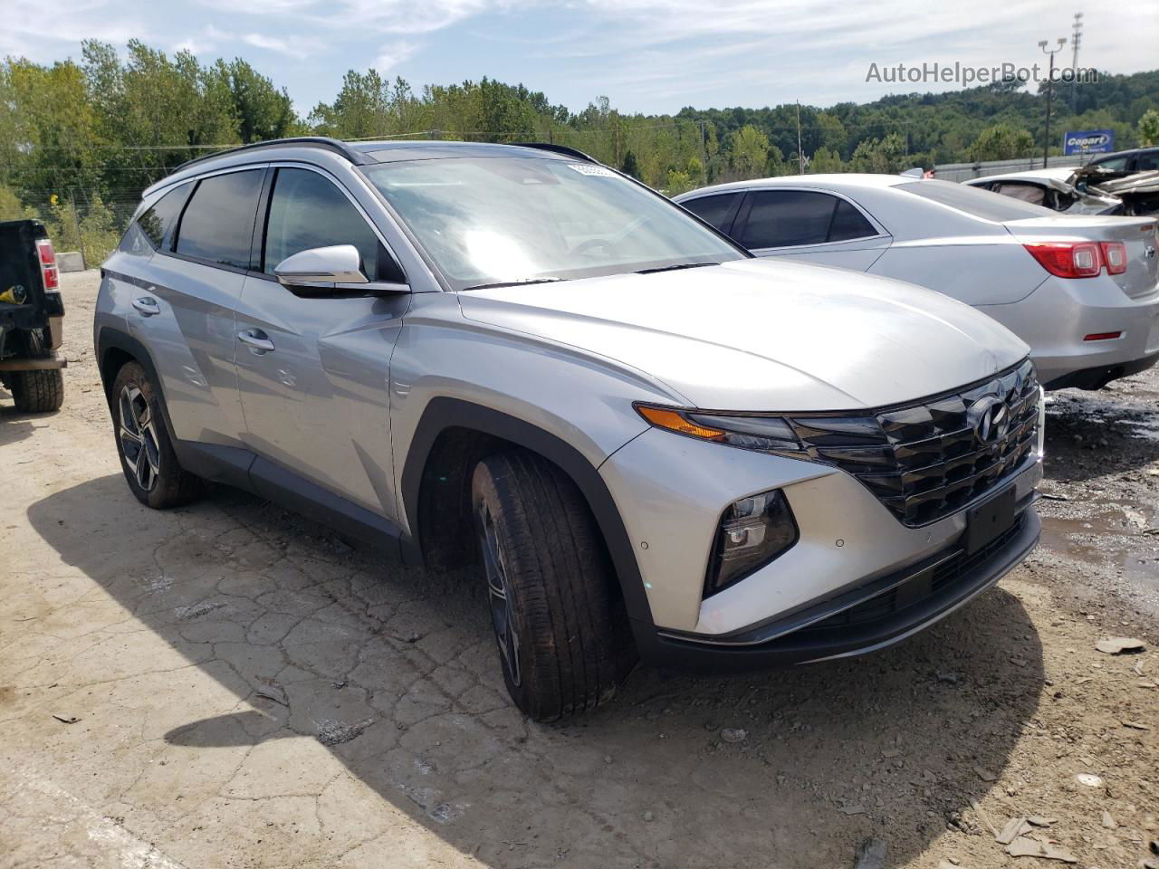 2022 Hyundai Tucson Limited Серебряный vin: 5NMJE3AE8NH027441