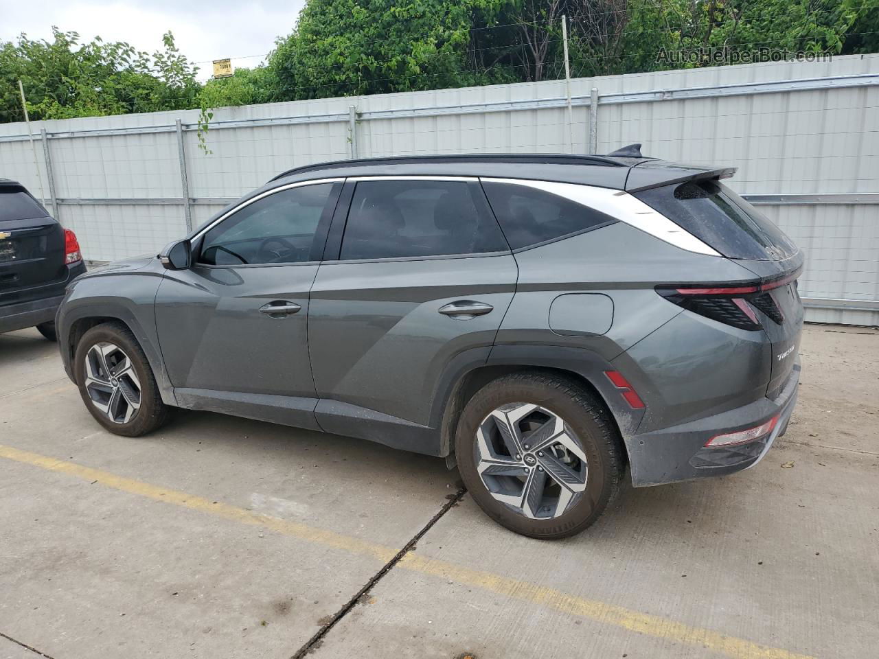 2022 Hyundai Tucson Limited Серый vin: 5NMJE3AE8NH060701