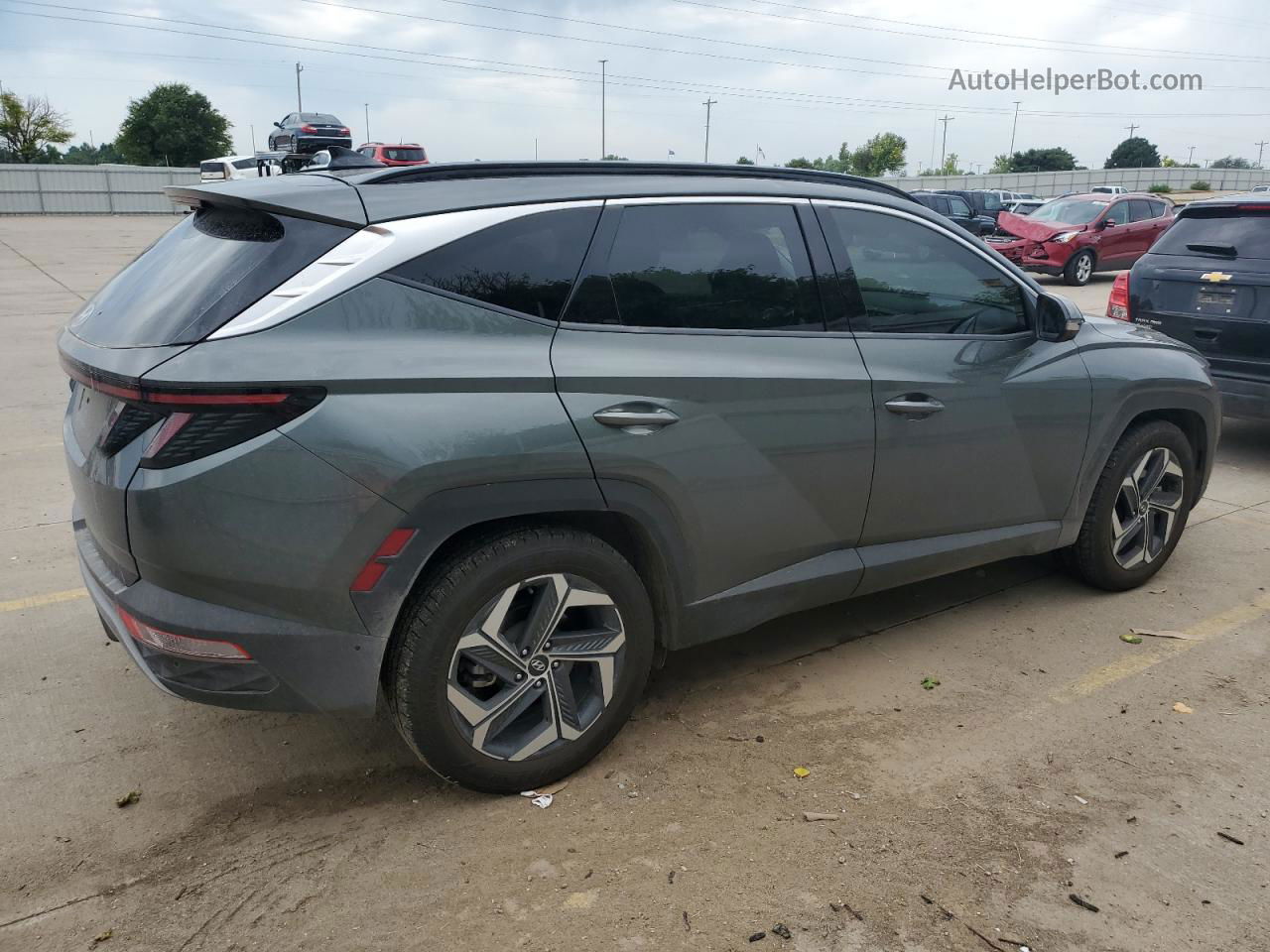 2022 Hyundai Tucson Limited Gray vin: 5NMJE3AE8NH060701