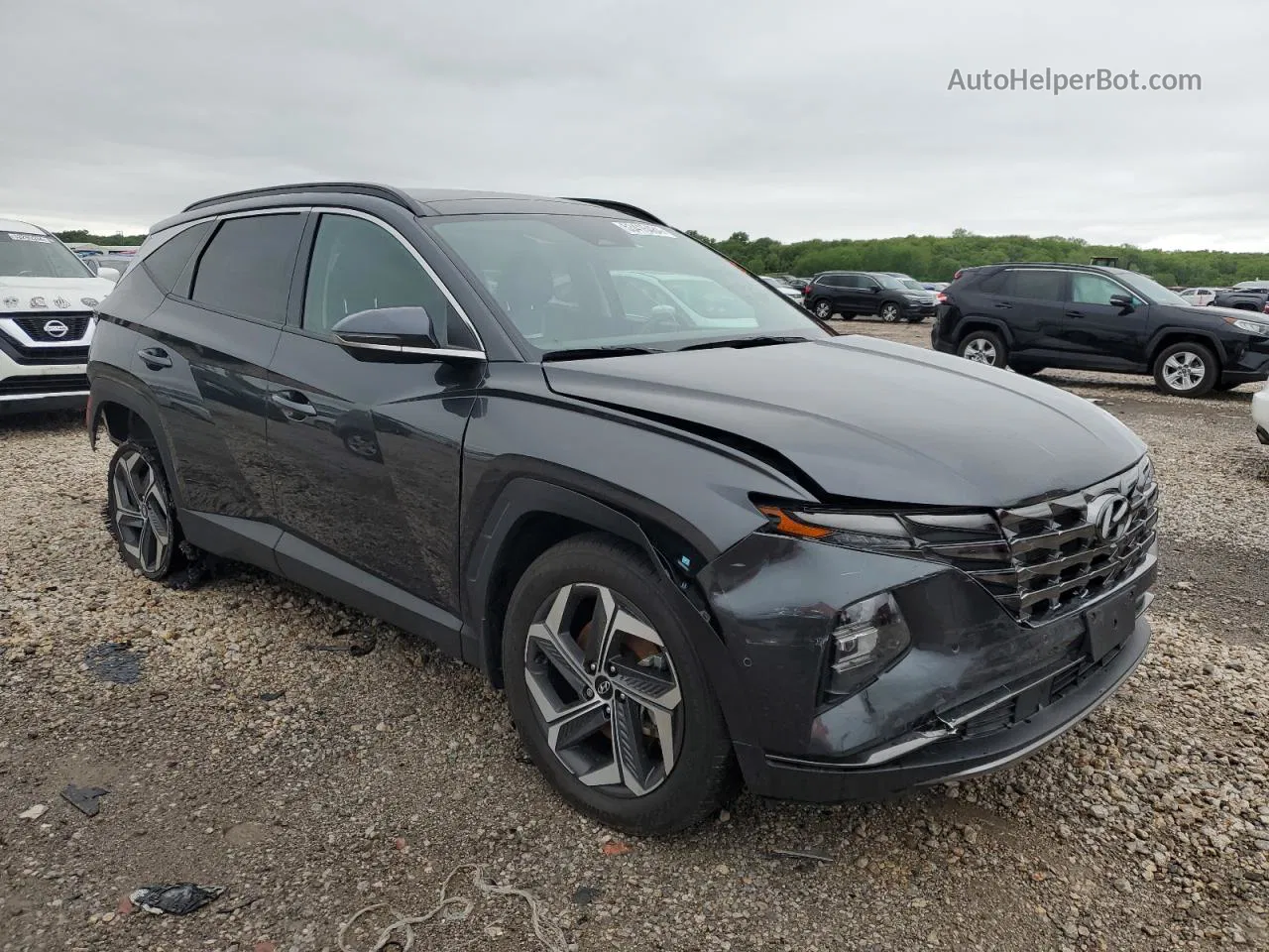 2022 Hyundai Tucson Limited Gray vin: 5NMJE3AE8NH158336