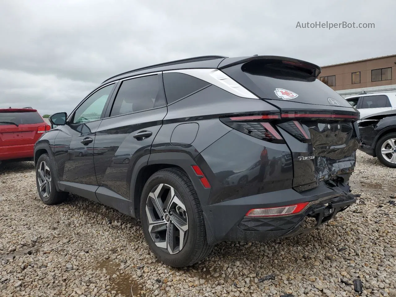 2022 Hyundai Tucson Limited Серый vin: 5NMJE3AE8NH158336