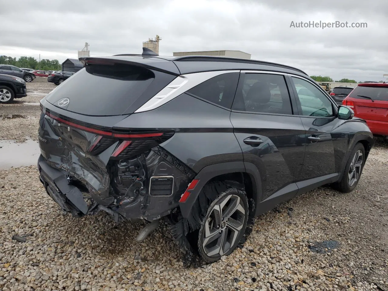 2022 Hyundai Tucson Limited Gray vin: 5NMJE3AE8NH158336