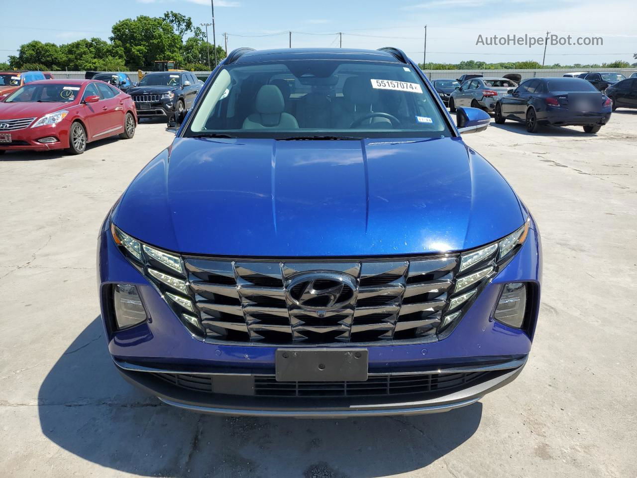 2022 Hyundai Tucson Limited Blue vin: 5NMJE3AEXNH107274