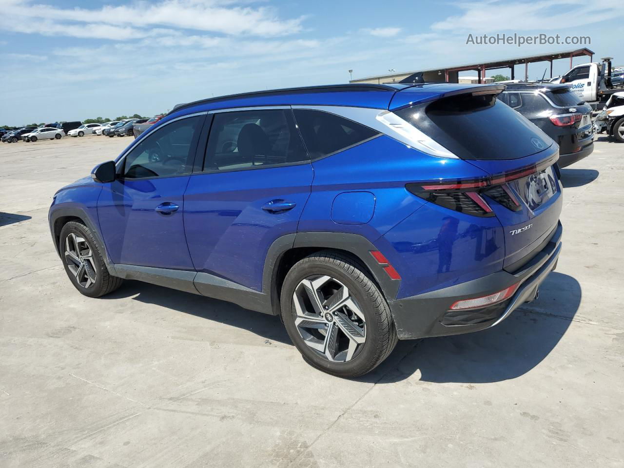 2022 Hyundai Tucson Limited Blue vin: 5NMJE3AEXNH107274