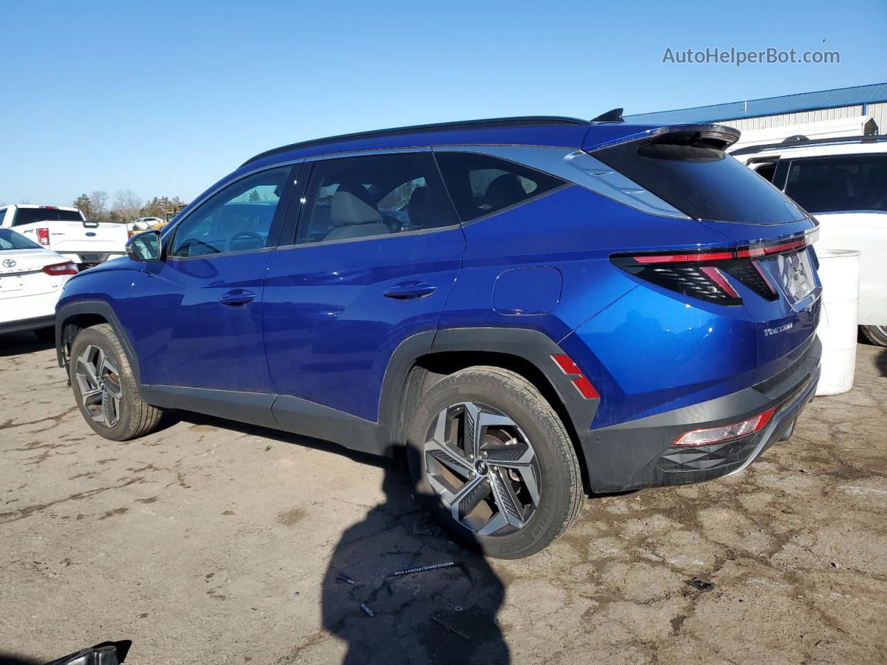 2022 Hyundai Tucson Limited Blue vin: 5NMJECAE0NH013226