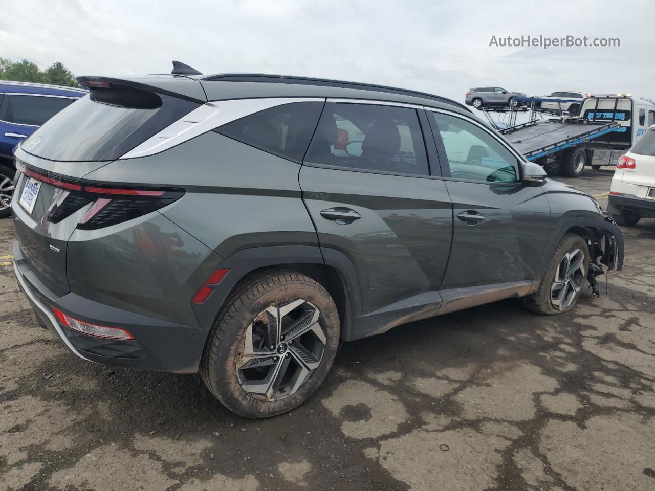 2022 Hyundai Tucson Limited Gray vin: 5NMJECAE0NH054021