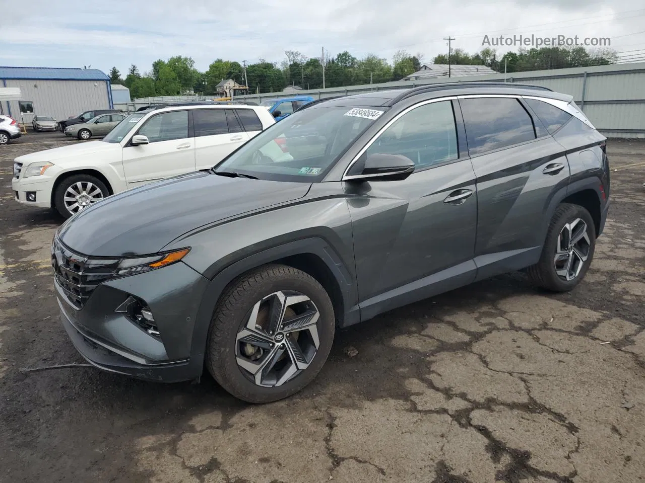 2022 Hyundai Tucson Limited Серый vin: 5NMJECAE0NH054021