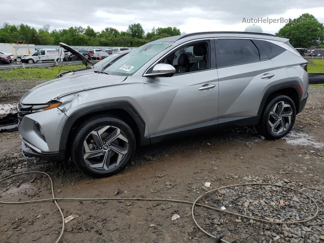 2022 Hyundai Tucson Limited Silver vin: 5NMJECAE0NH066895